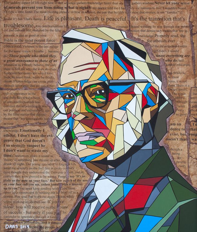 650x763 Geometric Paintings By Daas Fifi Geometric - Asimov Painting