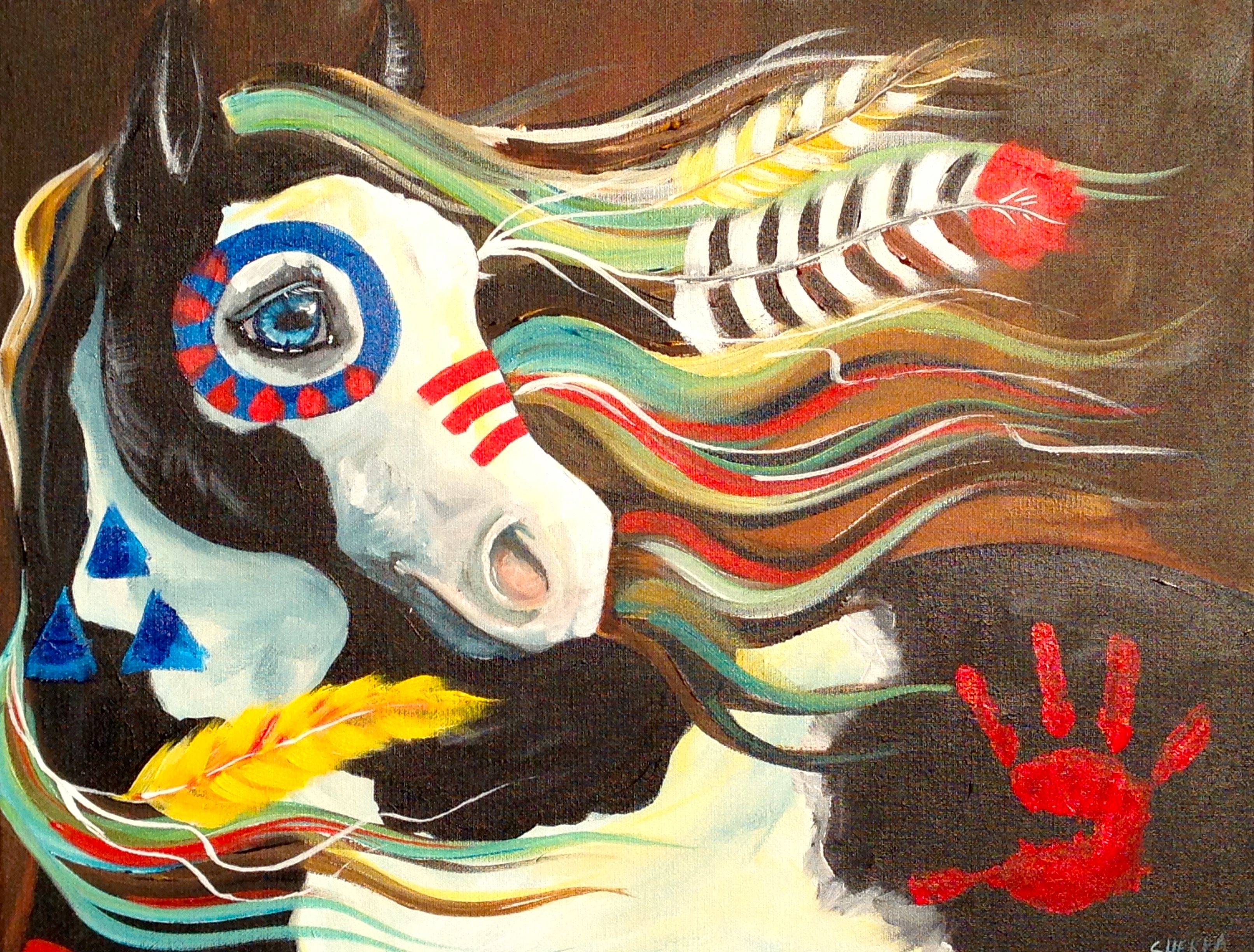 3224x2448 Asl Fantasy Painted War Pony For The Full Youtube Art Tutorial - Asl Painting