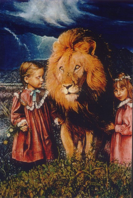 425x633 Be In Narnia. Personalised Paintings By Paula Novak - Aslan Painting