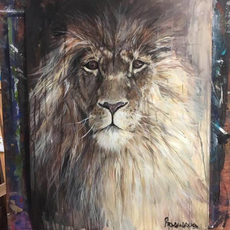770x770 Saatchi Art King Aslan Painting By Iva Basusova - Aslan Painting