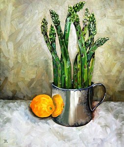 253x300 Asparagus Paintings Fine Art America - Asparagus Painting