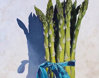 340x270 Asparagus Painting Etsy - Asparagus Painting