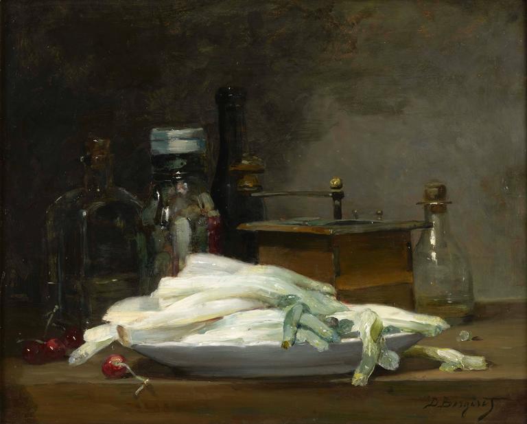 768x617 Denis Pierre Bergeret - Asparagus Painting