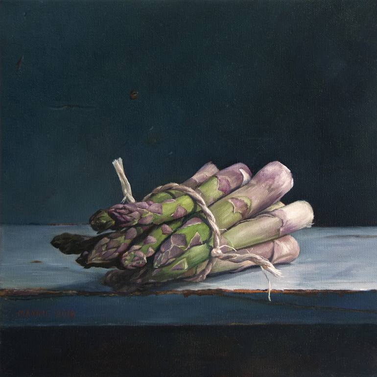 770x770 Saatchi Art Asparagus Painting By Mayrig Simonjan - Asparagus Painting