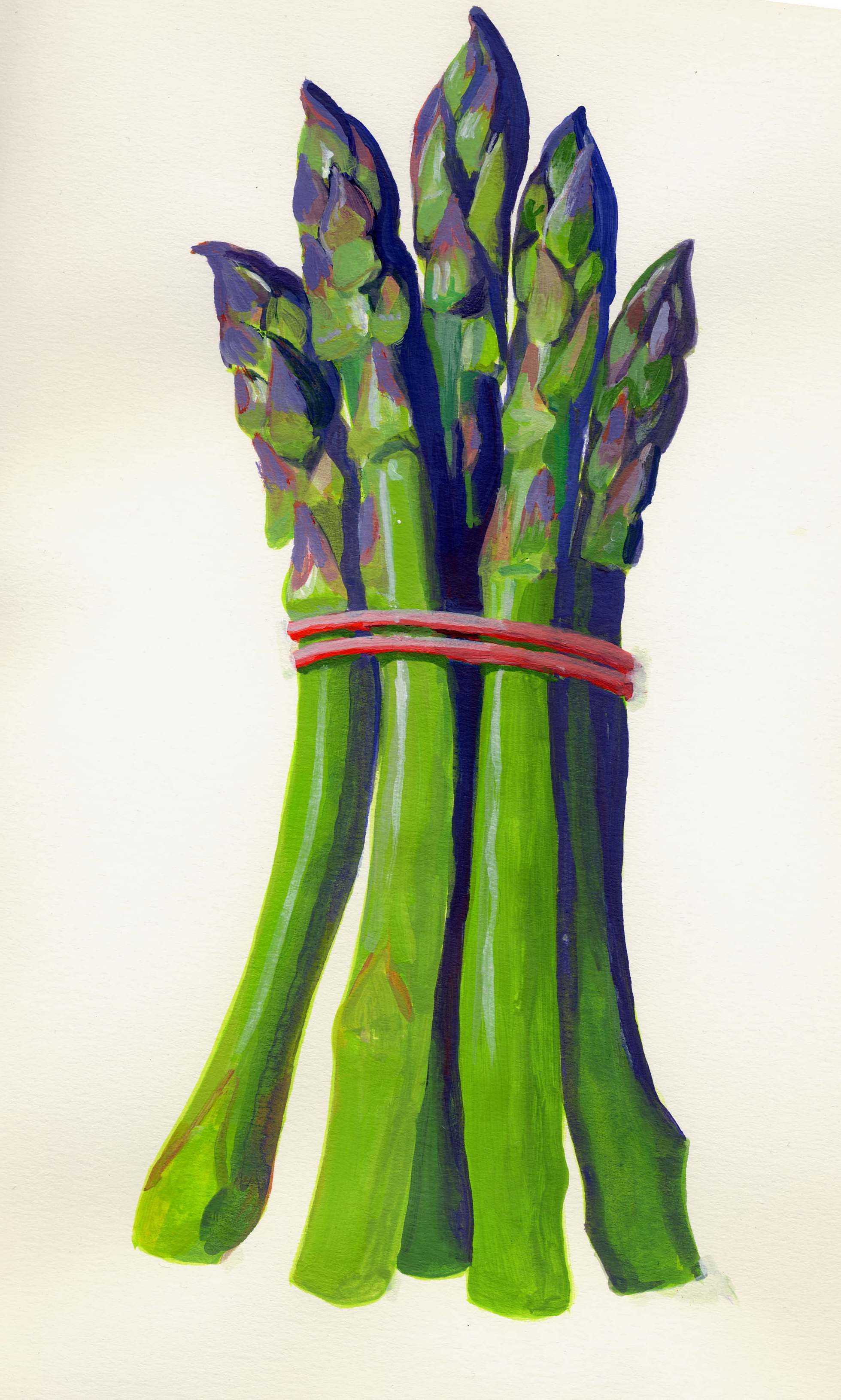 1959x3260 Asparagus Print The Original Painting Of This Asparagus - Asparagus Painting