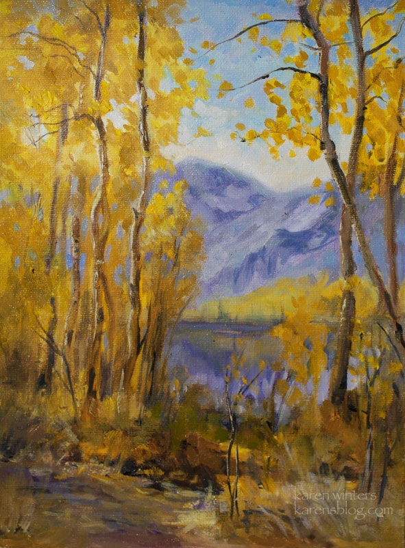 591x799 Aspen Oil Painting - Aspen Oil Painting
