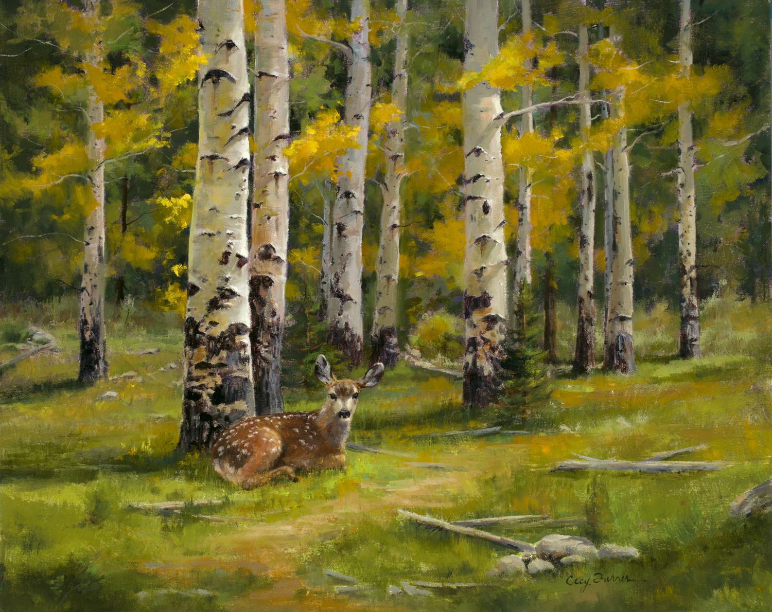 1500x1190 How Do I Add An Animal Into An Aspen Tree Painting Anaspenaday - Aspen Oil Painting