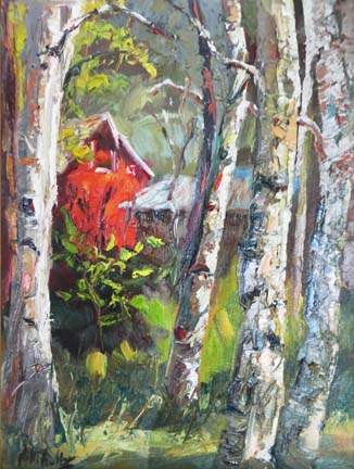 326x432 Niki Gulley Aspen Tree Oil Painting - Aspen Oil Painting