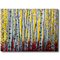 205x205 Aspen Paintings And Birch Tree Art - Aspen Painting