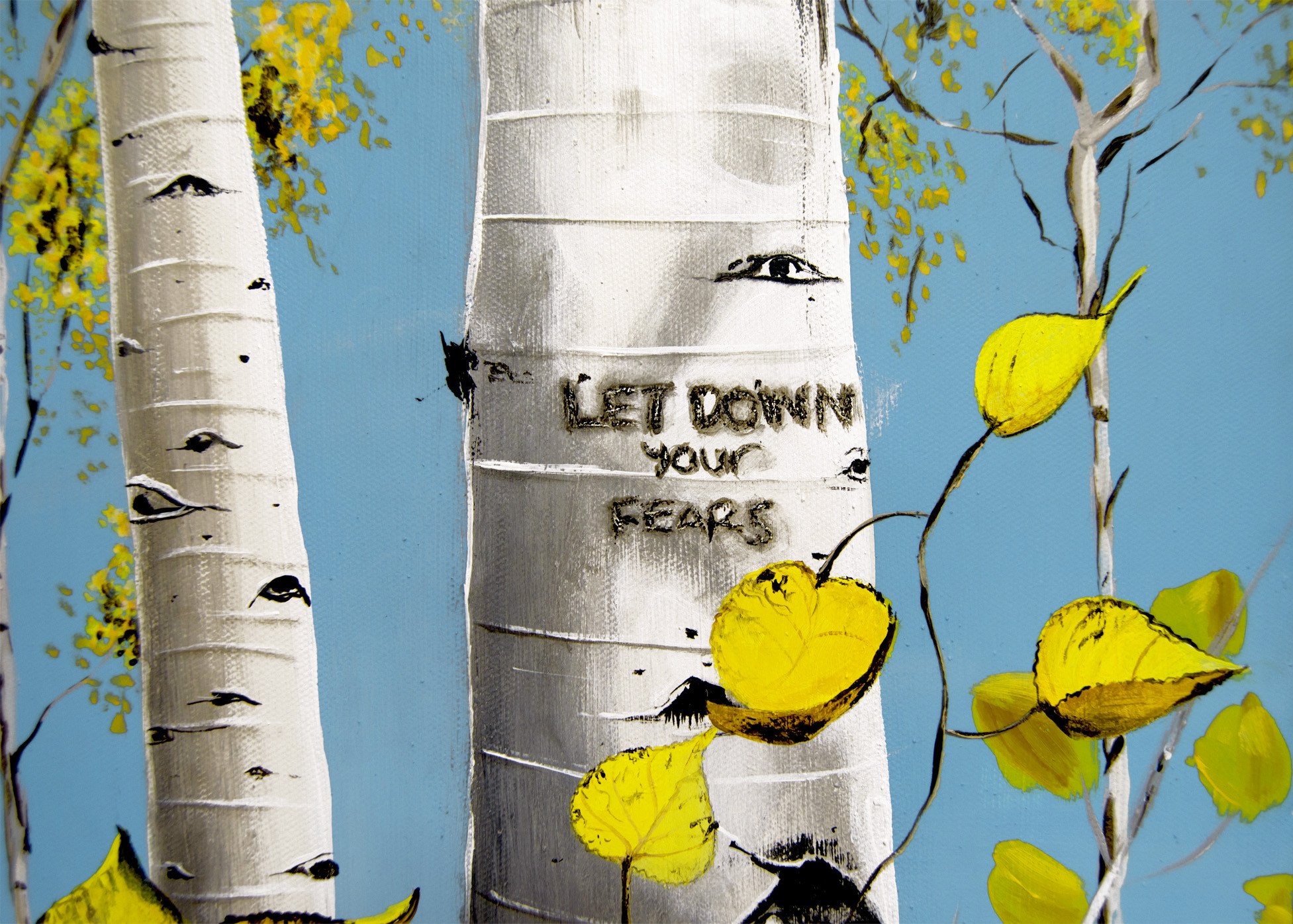 1953x1396 Aspen Trees Art - Aspen Tree Painting