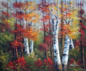 300x247 Tree Painting Ebay - Aspen Tree Painting