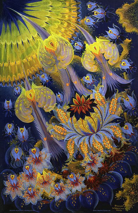 454x700 Aspiration Painting By Olena Kulyk Petrykivka - Aspiration Painting