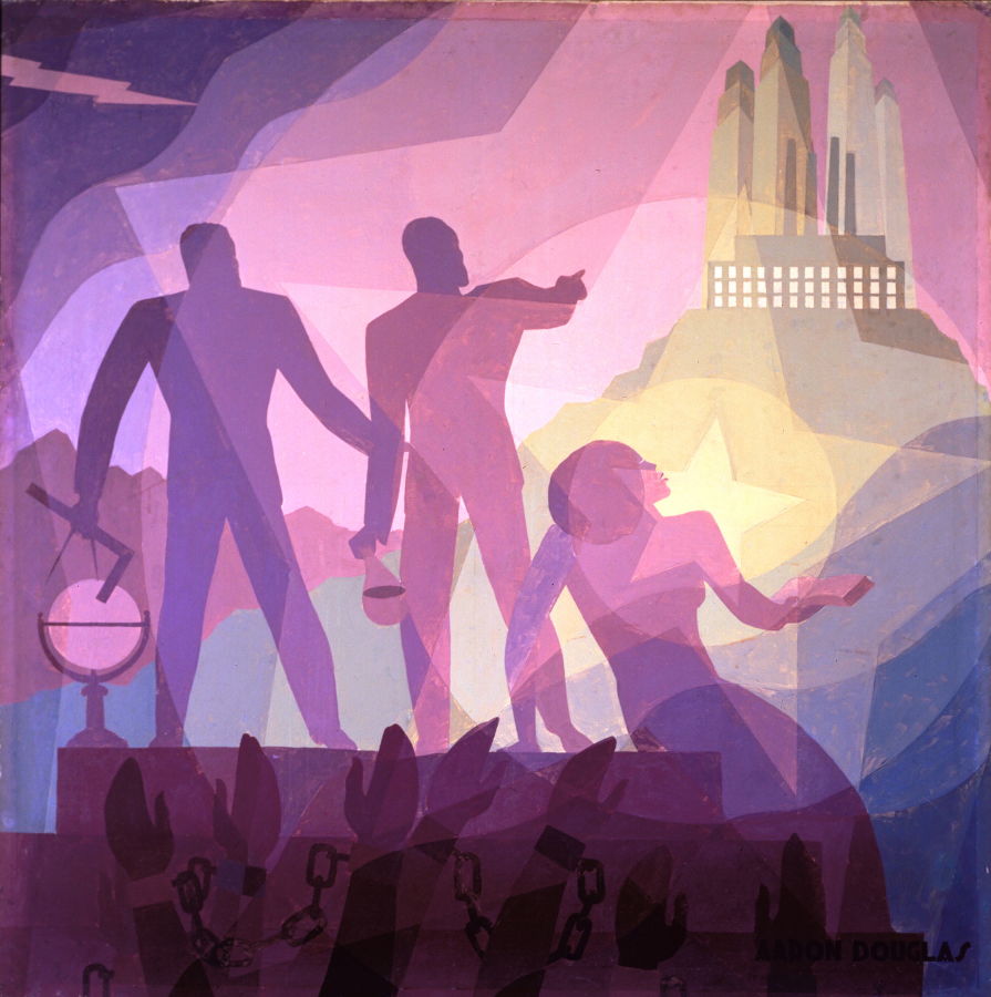 895x900 Celebrate Black History Month And See Aaron Douglas's Aspiration - Aspiration Painting