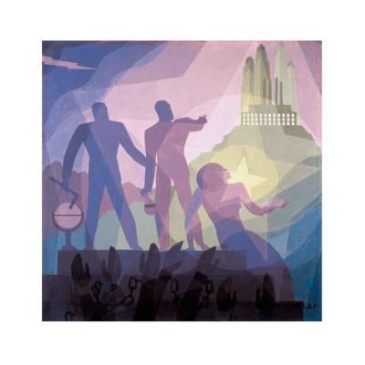 400x400 Aspiration, 1936 Giclee Print By Aaron Douglas - Aspiration Painting