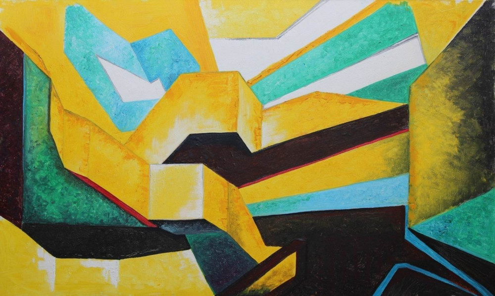 1000x598 Aspiration, Painting By Shalini Vig Contemporary Artwork On Oil - Aspiration Painting