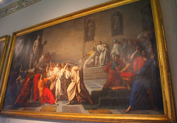600x417 Julius Caesar Assassination On This Day In History, Julius Caeasar - Assassination Of Caesar Painting