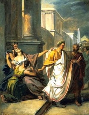 300x387 The Assassination Of Julius Caesar - Assassination Of Caesar Painting