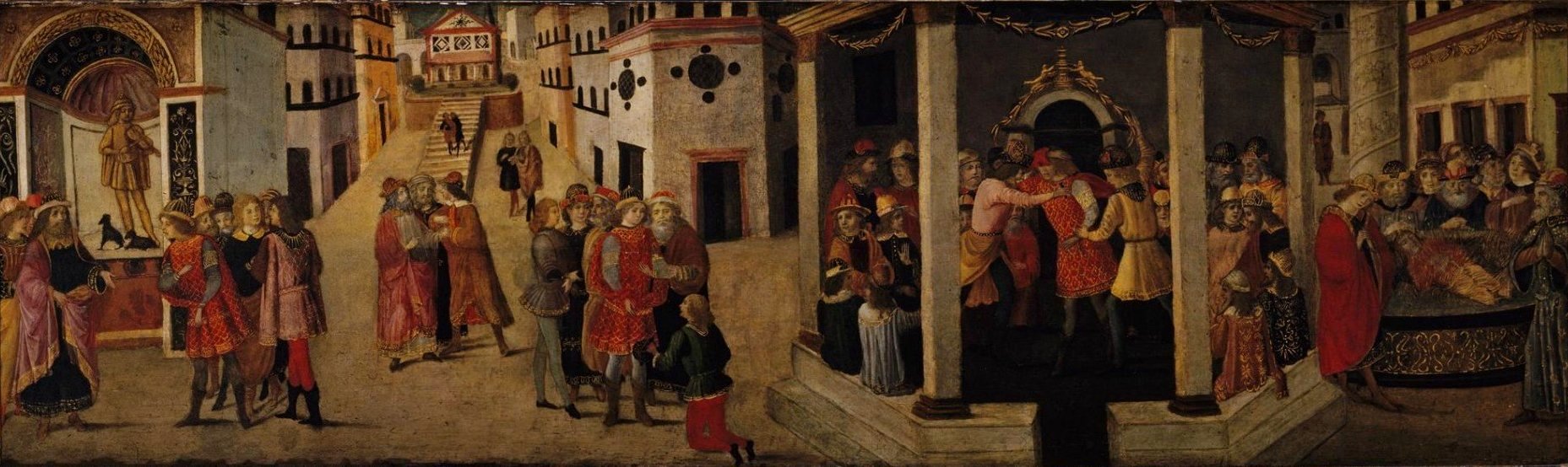 1857x554 Filemaster Of The Apollini Sacrum, The Assassination Of Julius - Assassination Of Caesar Painting