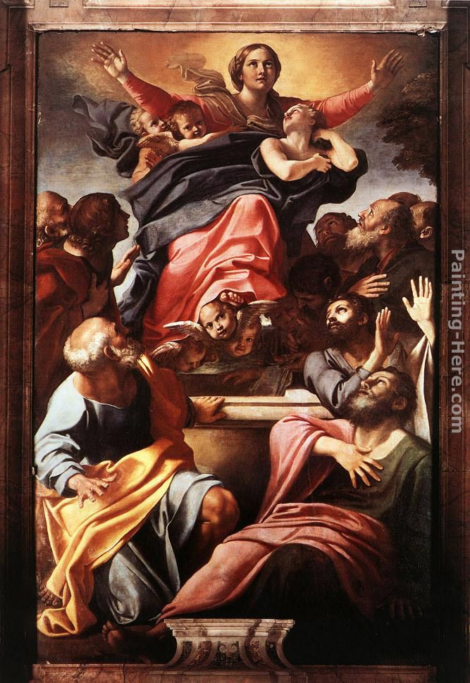 667x970 Annibale Carracci Assumption Of The Virgin Mary Painting Anysize - Assumption Of The Virgin Painting