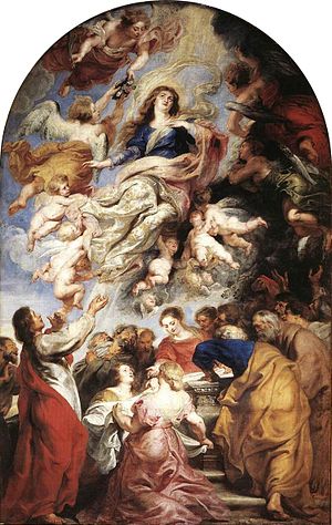 300x474 Assumption Of The Virgin Mary (Rubens) - Assumption Of The Virgin Painting