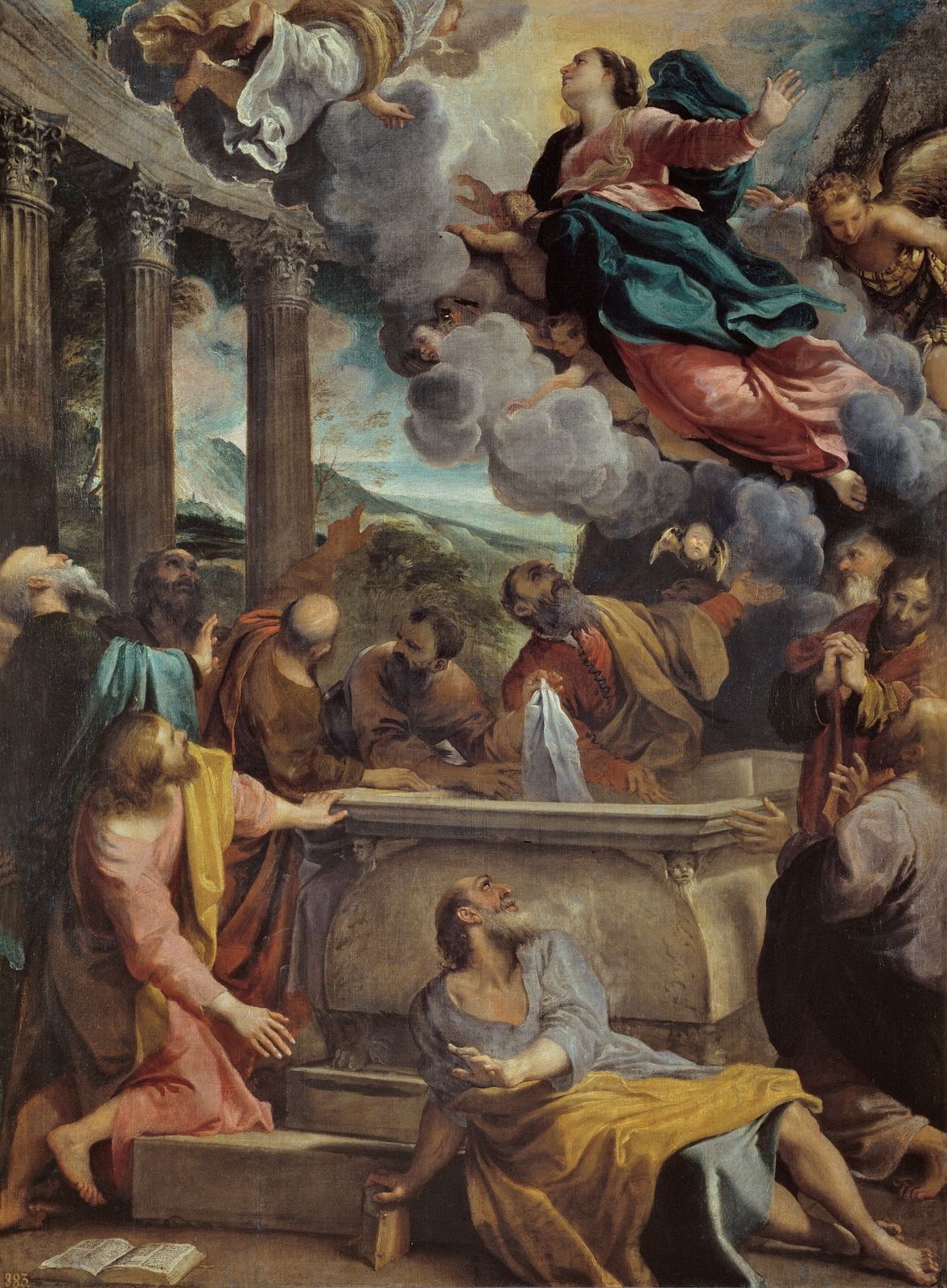 1177x1600 Assumption Of The Virgin Mary By Annibale Carracci - Assumption Of The Virgin Painting