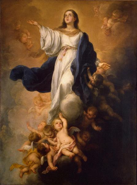 446x600 The Assumption Of The Virgin, 1670 - Assumption Of The Virgin Painting