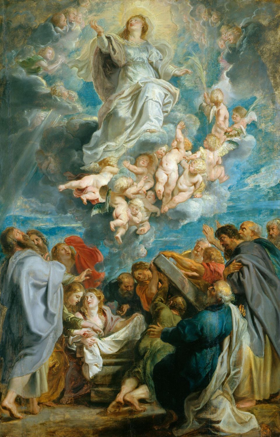 961x1500 The Assumption Of The Virgin Painting Peter Paul Rubens Oil - Assumption Of The Virgin Painting
