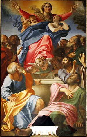 300x471 Assumption Of The Virgin (Carracci) - Assumption Of The Virgin Painting