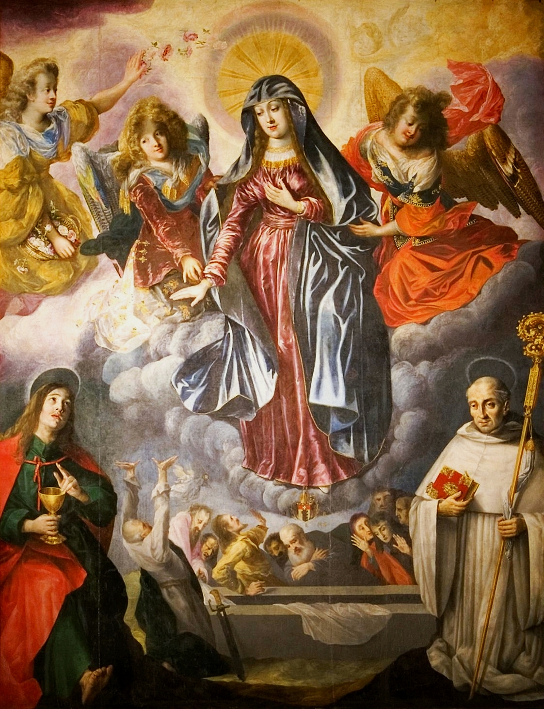 1122x1462 Filestrobel Assumption Of Mary With St. John The Evangelist.jpg - Assumption Painting