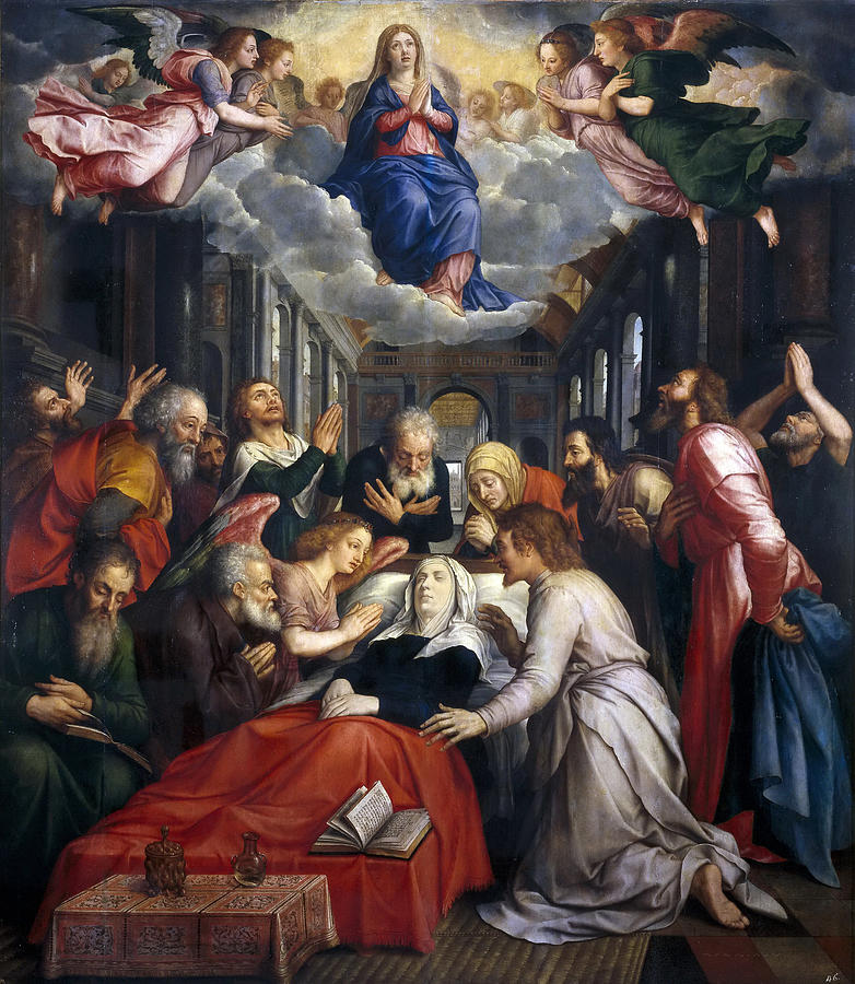 782x900 Assumption And Ascension Of The Virgin Painting By Michiel Coxcie - Assumption Painting