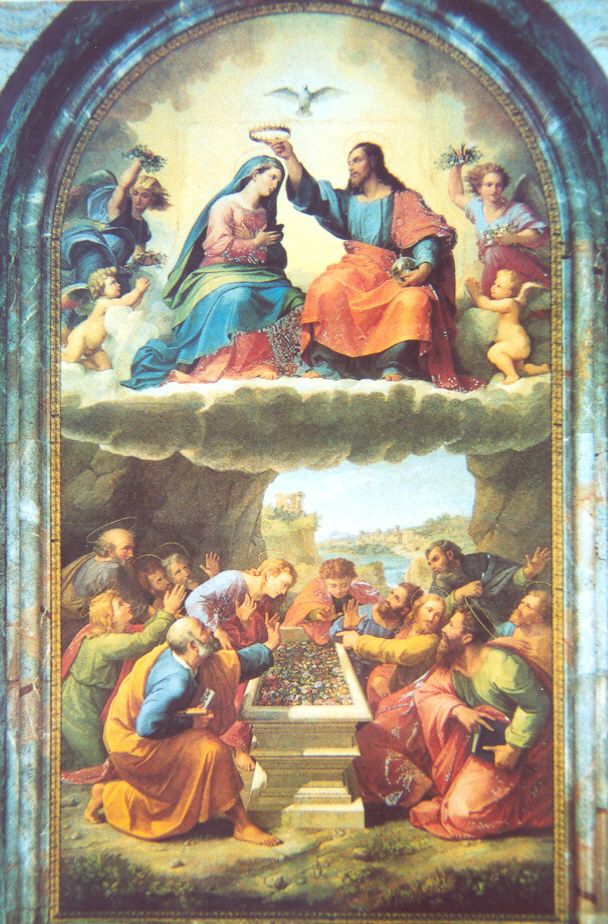 608x924 The Assumption Of The Blessed Virgin Mary 15 August My Catholic - Assumption Painting