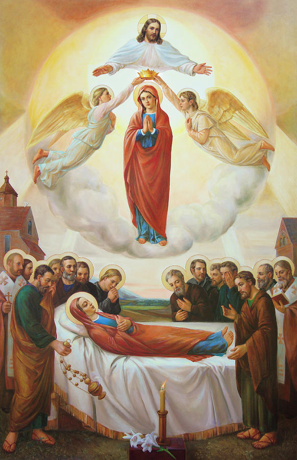 582x900 Assumption Of The Blessed Virgin Mary Into Heaven Painting By - Assumption Painting