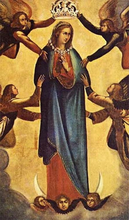 450x763 Assumption Of Virgin Mary Painting - Assumption Painting