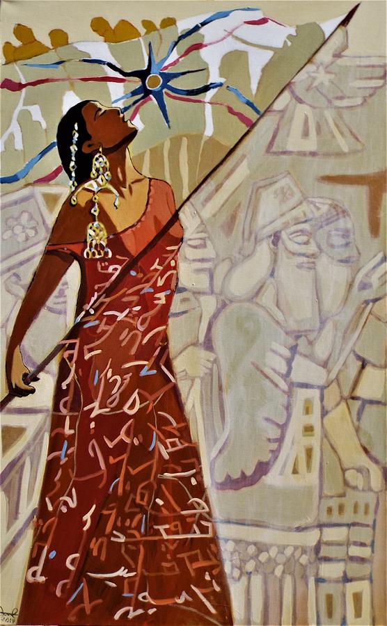 556x900 Ninveh Painting By Paul Batou - Assyrian Painting