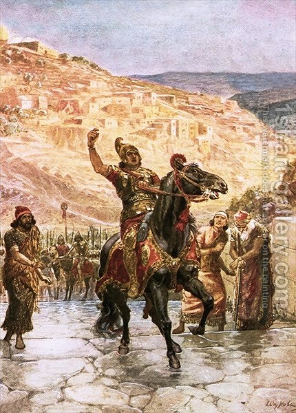 430x600 The Assyrian Rabshakeh Demanding The Surrender Of Jerusalem - Assyrian Painting