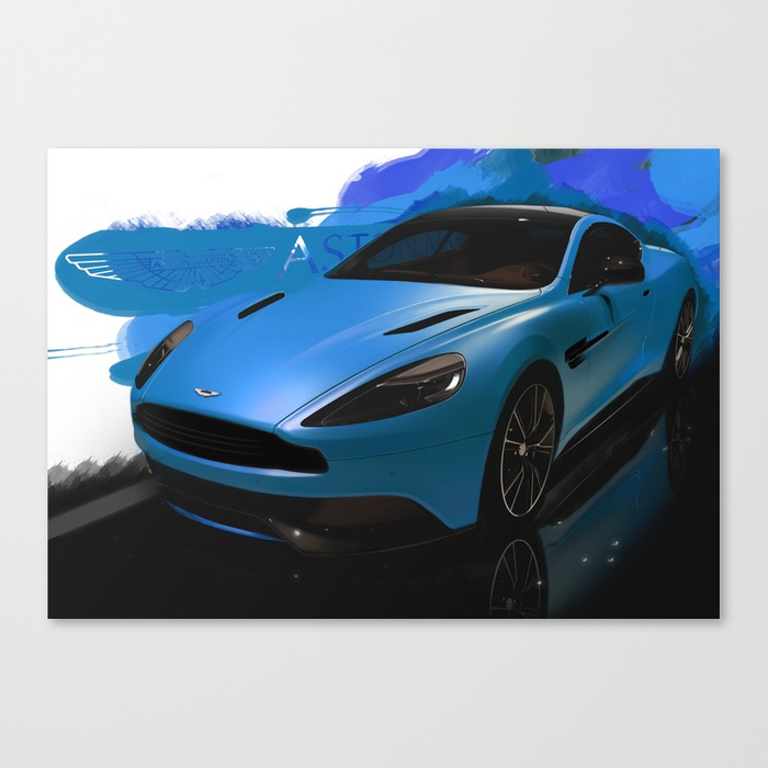 700x700 Aston Martin Vanquish S Digital Painting Automotive Car Canvas - Aston Martin Painting