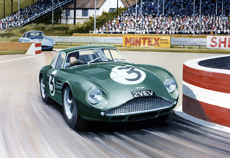 800x550 Sports Car Paintings By Uk Artist Martin Tomlinson - Aston Martin Painting