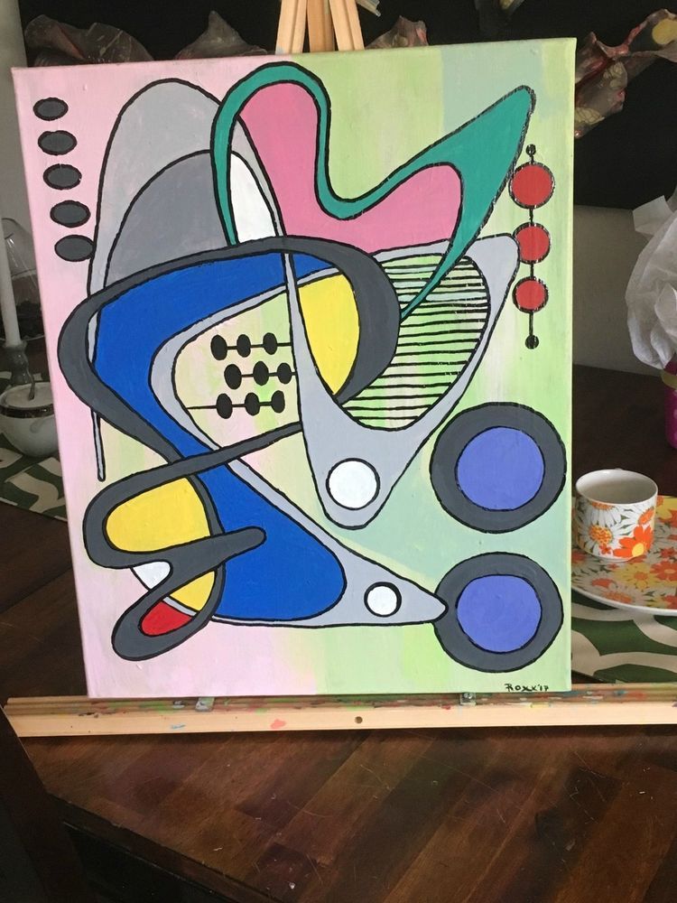 750x1000 Midcentury Modern Abstract - Astro Painting