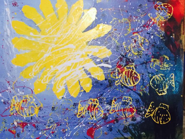 770x578 Saatchi Art Sunshade To Astro Painting By Di Volini - Astro Painting