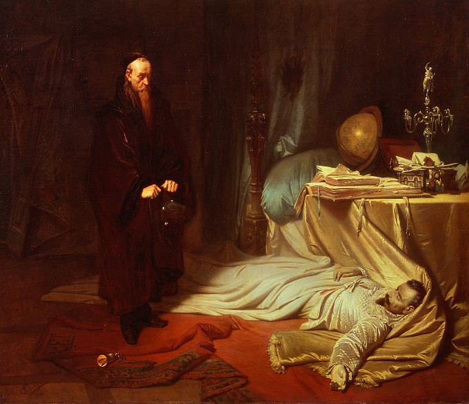 680x585 Court Astrologer Astrology And Art - Astrology Painting