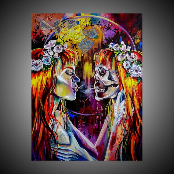 570x570 Gemini Painting Gemini Zodiac Painting Astrology Painting - Astrology Painting