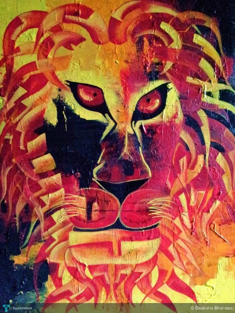 825x1100 Zodiac Leo In Painting By Deeksha Bhardwaj Indian Astrology - Astrology Painting