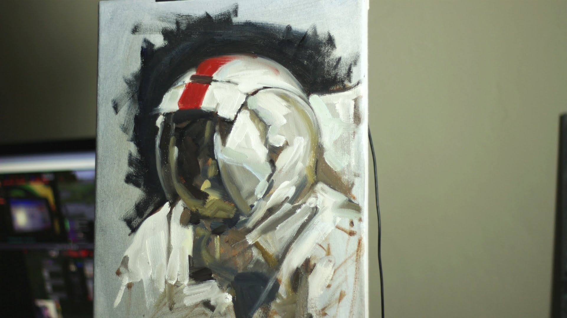 1923x1080 New Astronaut Oil Painting (Part 1) - Astronaut Painting