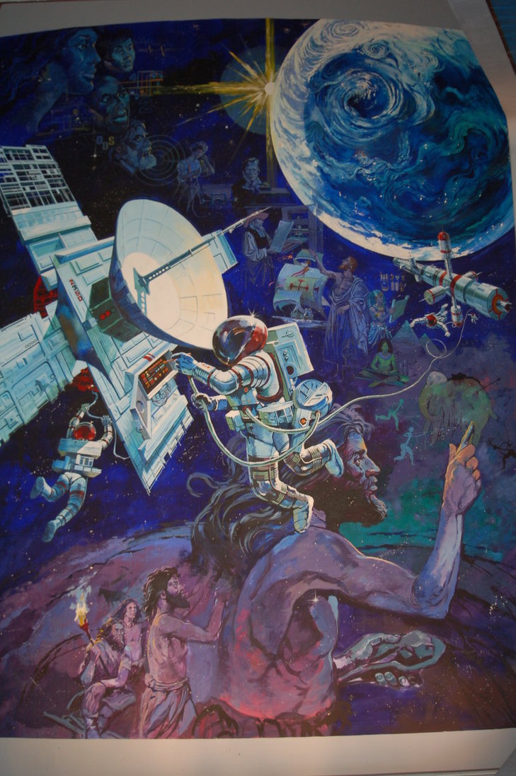 729x1097 Astronaut Painting By Kinniekinzforever12 - Astronaut Painting