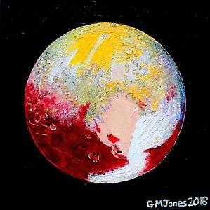 299x300 Dwarf Planet Pluto Iii - Astronomy Painting