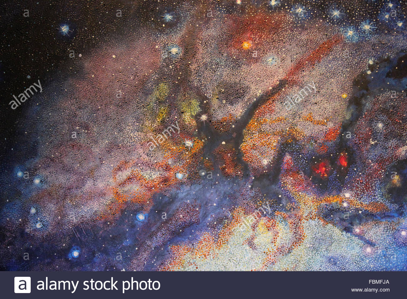 1300x956 Painting Of The Milky Way As Understood By Inca Astronomy Stock - Astronomy Painting