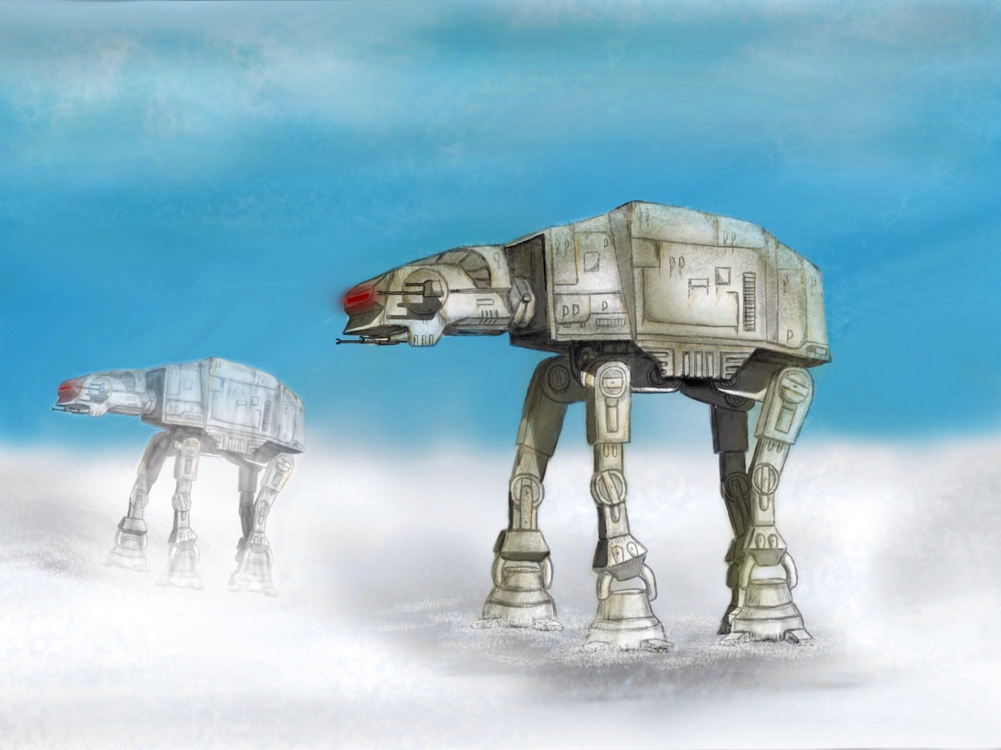 2048x1536 Speed Painting At At Ipad - At At Painting