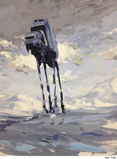 236x320 Star Wars In Watercolor By Terry Cook Star Wars - At At Painting