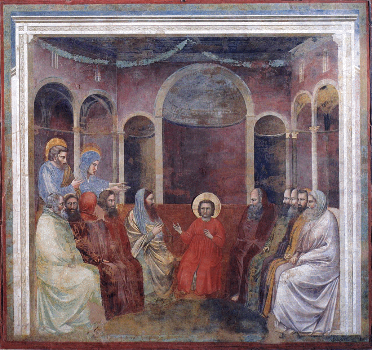 1200x1129 Giotto Di Bondone - At Painting