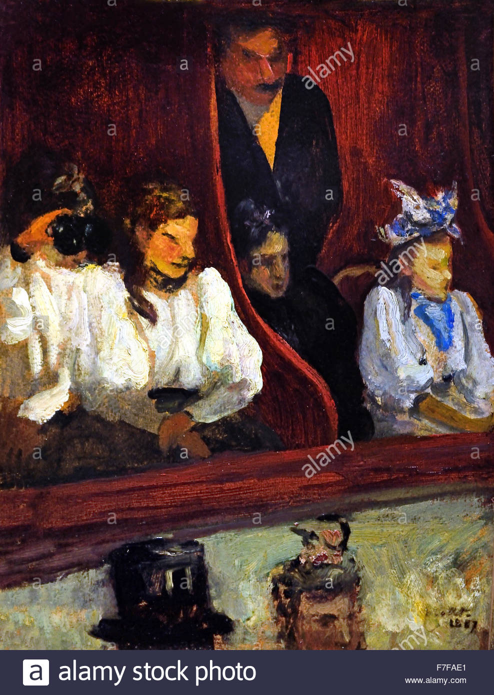 988x1390 Loge Comique - At The Opera Painting